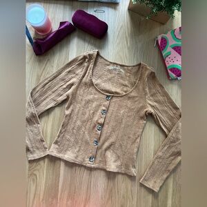 Ribbed Long‎ Sleeves Top | Aeropostale